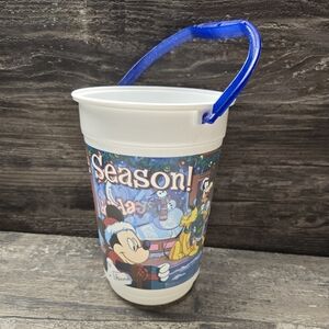 Disney Parks Celebrate The Season Popcorn Bucket Blue Mickey Minnie Daffie Pulto